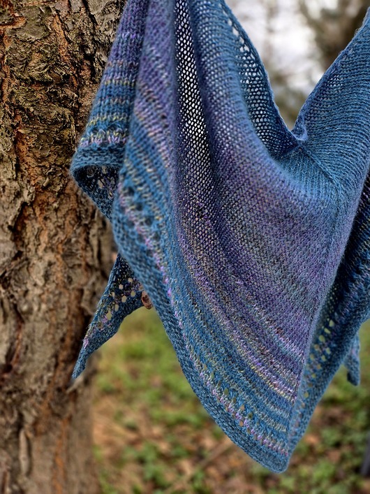 szale damskie Ocean / chusta z jedwabiem