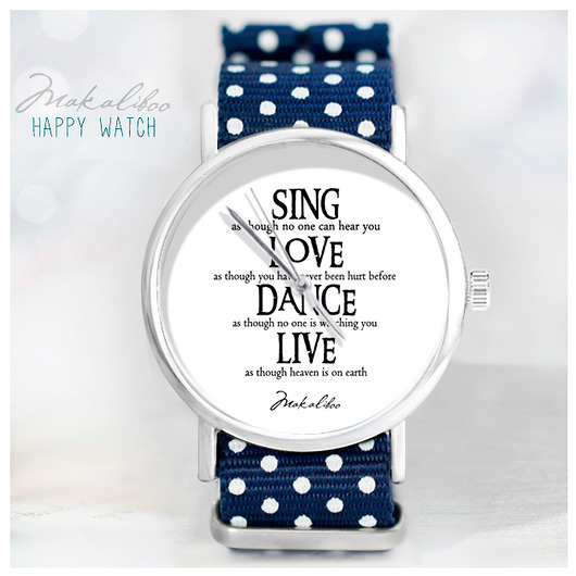 Sing, Love - Souza - zegarek z paskiem dots + ba Makaliboo
