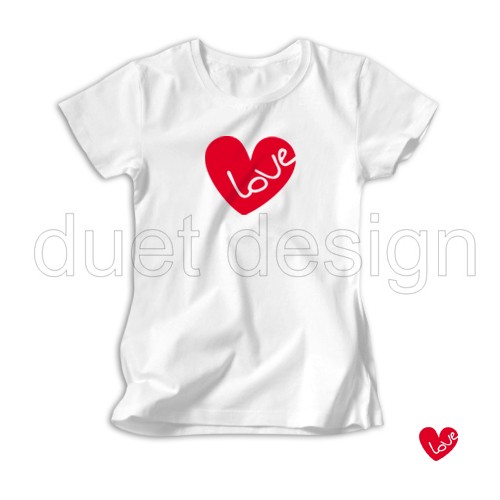 T-shirt damski STL Love duet design Duet design