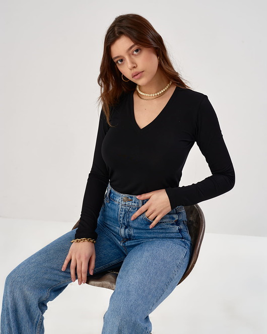 bluzki z długim rękawem damskie LONGSLEEVE STOCKHOLM OAT milk
