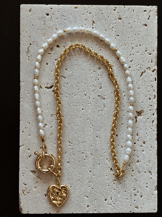 złote naszyjniki Naszyjnik Łańcuszek i Perły