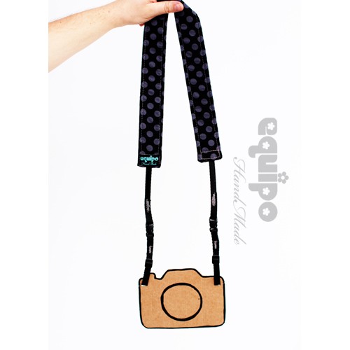 Camera Strap Grey Dot equipo