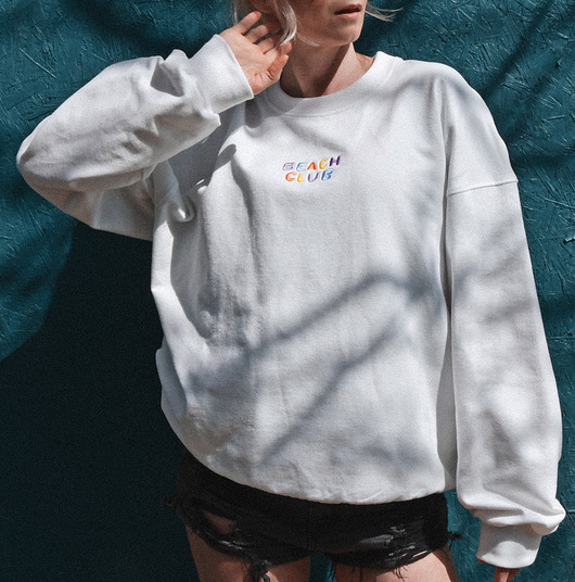 bluza bez kaptura damska Bluza Beach Club