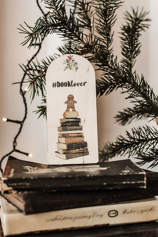 dekoracje świąteczne Booklover - Świąteczna zakładka do książek