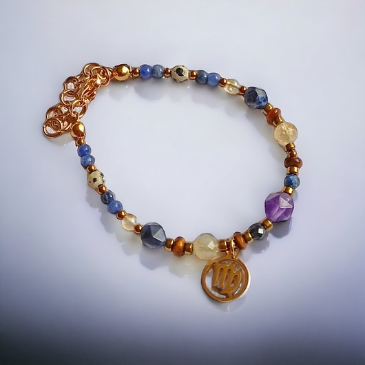 bransoletki z kamieni naturalnych PANNA - zodiac collection - PREMIUM