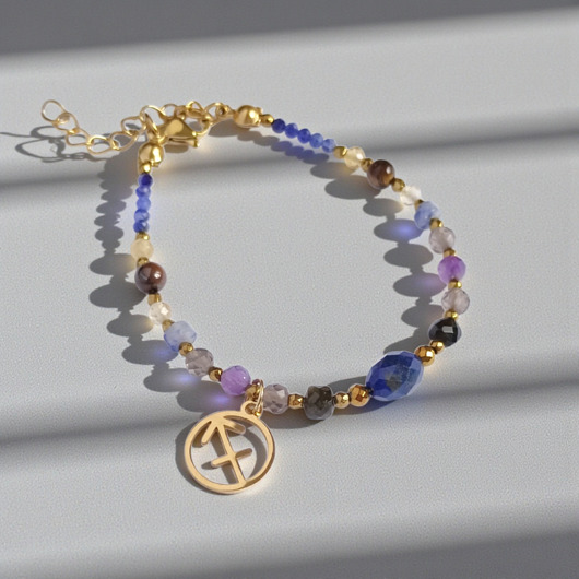 bransoletki z kamieni naturalnych STRZELEC - zodiac collection - PREMIUM :: zodiak : nowa wersja