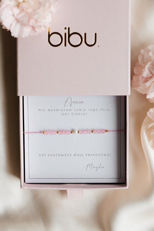 bransoletki na sznurku Bransoletka dla świadkowej