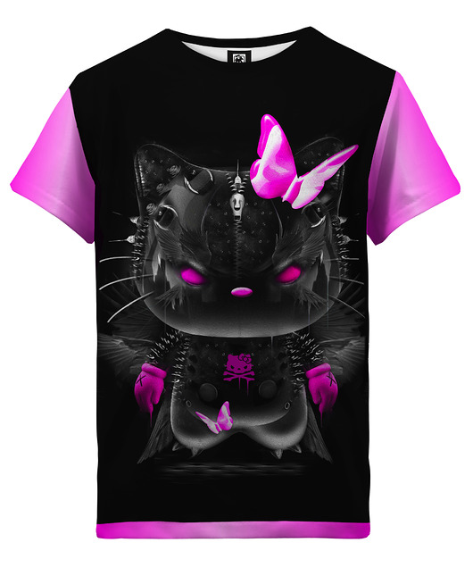 t-shirty dla dziewczynki T-shirt Girl DR.CROW Kitty Punk