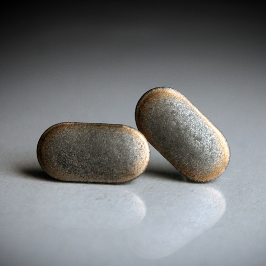 kolczyki ceramiczne PILL/stal chirurgiczna/