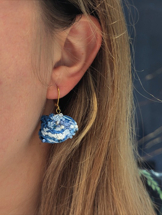 kolczyki - inne Wiszące kolczyki "Szepty morza" No. 1