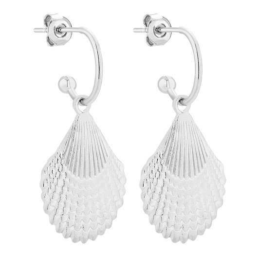 kolczyki srebrne Srebrne kolczyki z muszlami