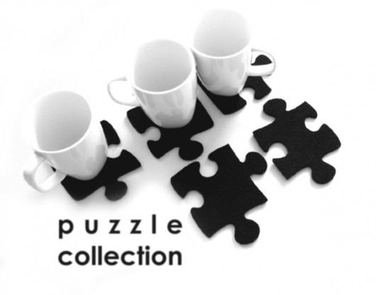 puzzle pod kubek marsz ! felt label