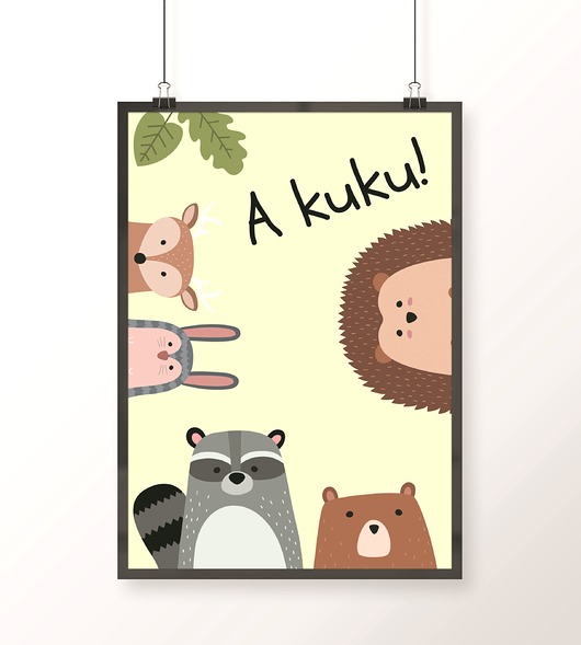 Plakat A KUKU A4 Well Wall