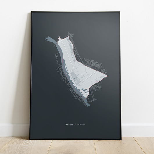 Plakat dzielnice - Warszawa /  Praga Północ Peszkowski Graphic