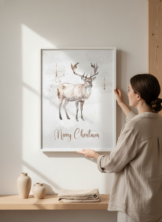 plakaty Plakat Winter deer