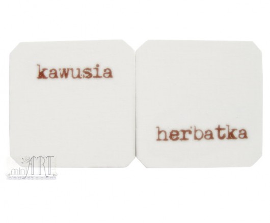 podkładki : kawa czy herbata? miniart