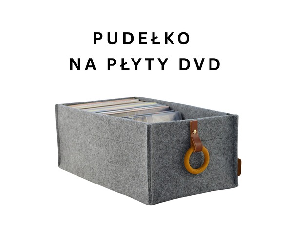 skrzynki, kufry i pudła Pudełko na płyty DVD - pojemnik szary