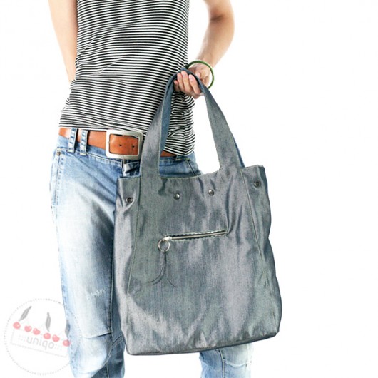 ::: DENIM&FELT bag ::: uniqo