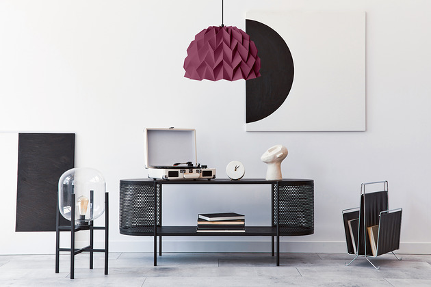 lampy wiszące Lampa wisząca origami ICEFRUIT śliwkowa