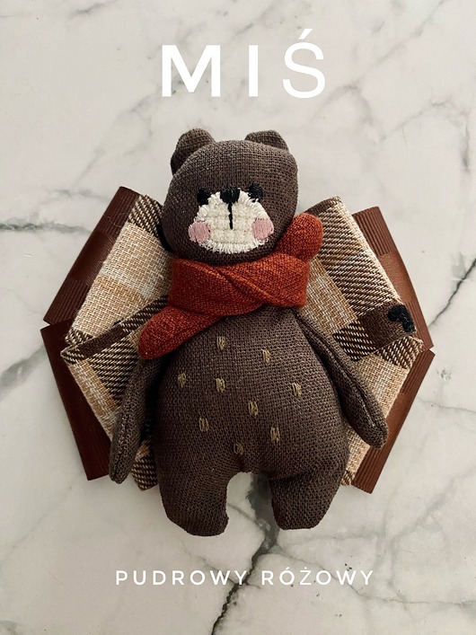 broszki Artystyczna Brosza z niesamowitym Misiem! Pop Art  MIŚ