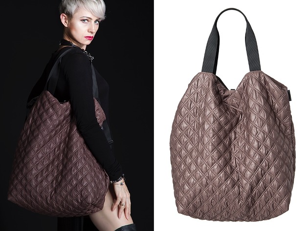 Dwustronna torba Twin 2.55 Taupe CZAJKOWSKI