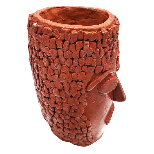doniczki Ręcznie Robiona Doniczka Ceramiczna w Kształcie Głowy 