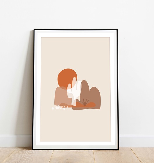 grafiki i ilustracje "Desert 2"- Nowoczesna Grafika Ścienna