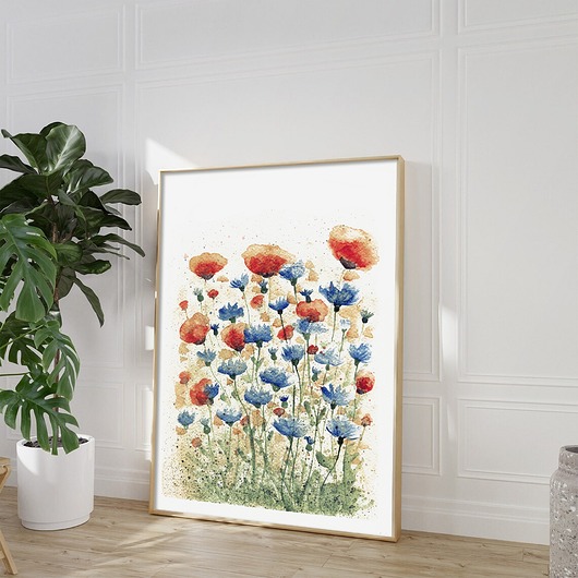 grafiki i ilustracje Maki i chabry