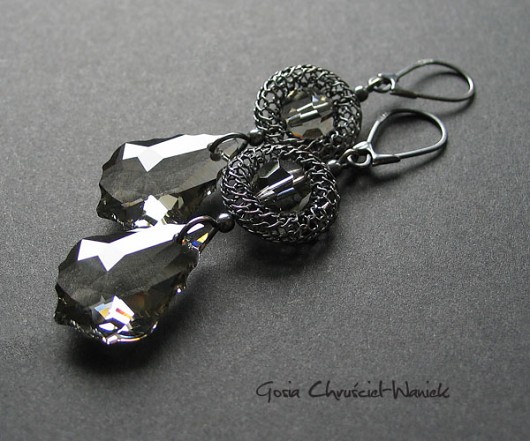 kryształ Swarovski w ażurowym srebrze Gosia Chruściel-Waniek