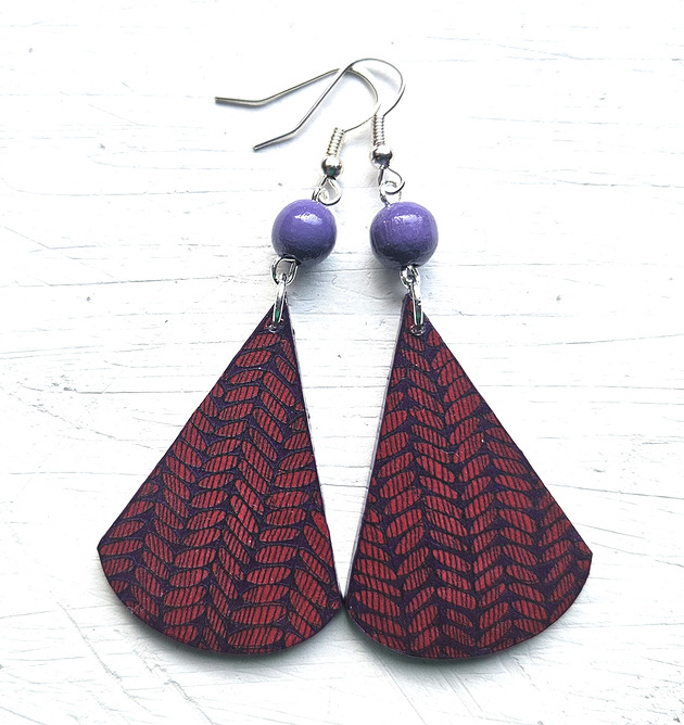 kolczyki drewniane Zawsze Ty