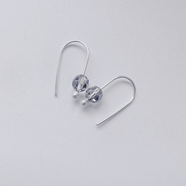 kolczyki z kamieniami Kolczyki OKRĄG