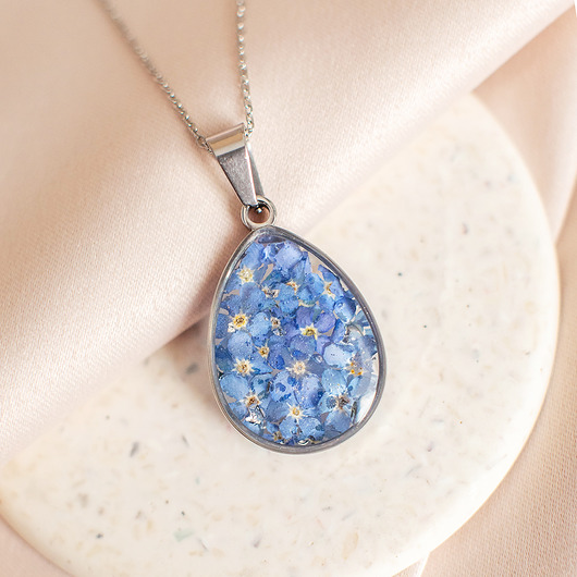 wisiory Wisiorek z niezapominajkami