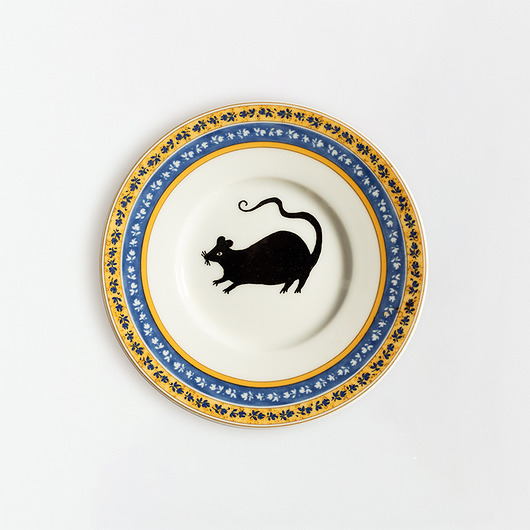 Ozdoby na ścianę Talerz na ścianę - szczurek