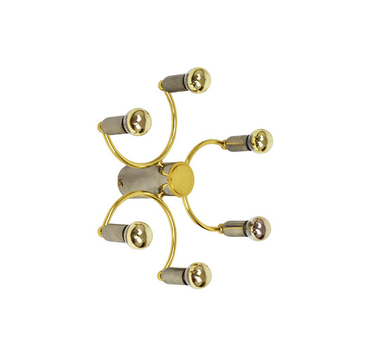 plafony Lampa Leola, lata 70