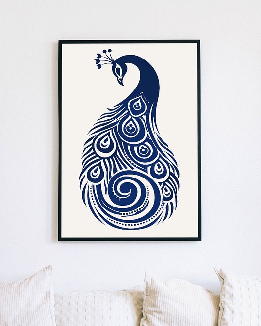 plakaty Plakat - Dostojny paw