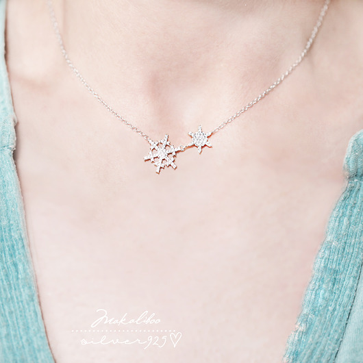 MAKALIBOO COLLECTION Płatki Śniegu srebro Ewa Saj  Silver