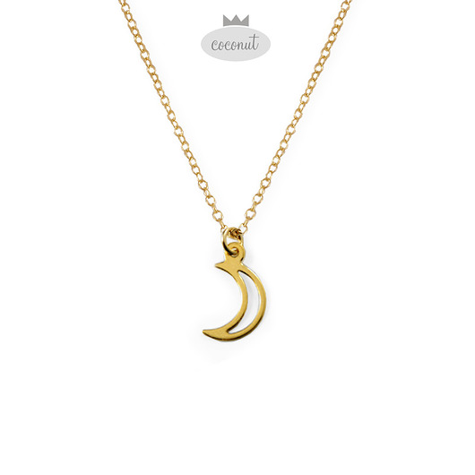 Wisiorek MOON Księżyc - srebro 925 COCONUT