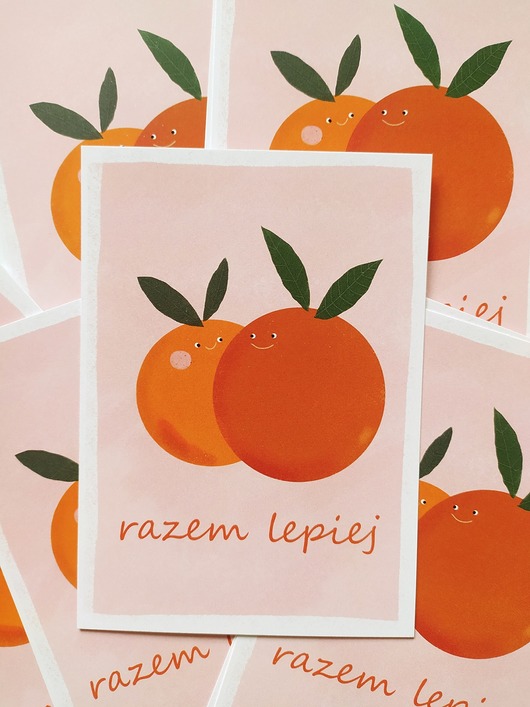 kartka okolicznościowa razem lepiej + koperta MUKI design