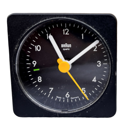 zegary Budzik Braun, proj. Dieter Rams, Niemcy lata 80.