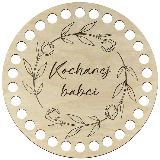skrzynki, kufry i pudła Baza Wieczko DNO ze Sklejki OKRĄG 15cm do Szydełkowania Makramy dla Babci