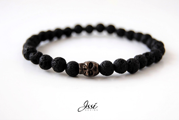 biżuteria męska bransoletka męska DARK SKULL