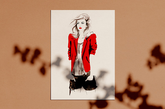 Red Jacket print A4 Sylwia Debicka