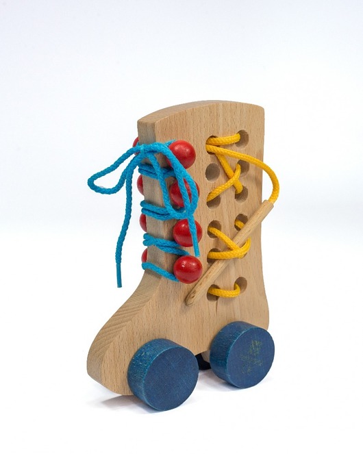 Sznurowany bucik,Montessori + PERSONALIZACJA Tarnawa