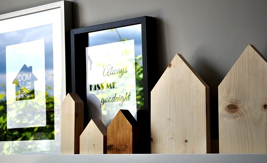 Domki drewniane dekoracja w stylu skandynawskim Wooden Love