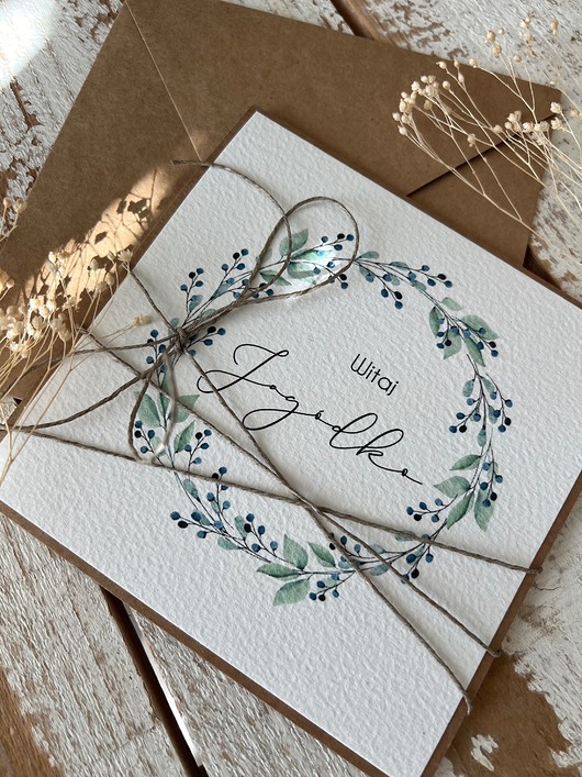 kartki scrapbooking Kartka na powitanie dla dziecka