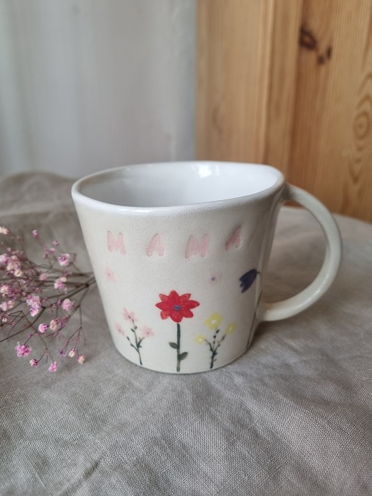 kubki Kubek ceramiczny MAMA
