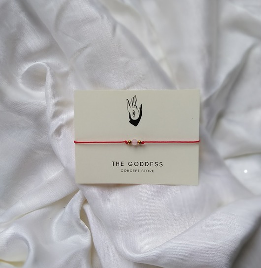 Czerwona bransoletka różowy kwarc + hematyty VENUSS concept store