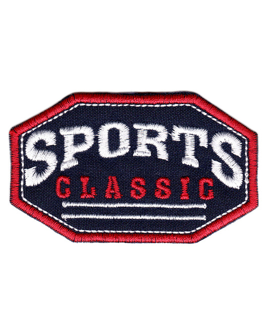 naszywki na ubrania Naszywka naprasowanka SPORTS CLASSIC termoprzylepna haft 7,8x4,7cm