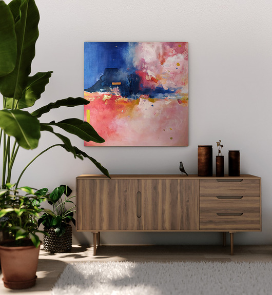 obrazy Nieuchwytne // obraz olejny 70x70cm