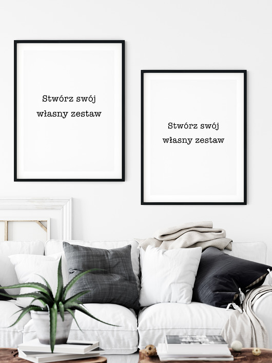 Zestaw 2 plakatów - Stwórz swój własny zestaw myscandi